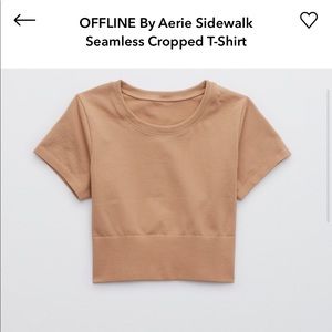 Cropped Seamless Workout Tee